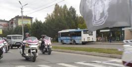 Свадебный кортеж байкеров  удивил  жителей Биробиджана Марина Померанцева