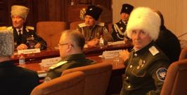 На совещании актива Уссурийского войскового казачьего общества ЕАО представил Виктор Сизов Андрей Похилов