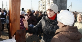 На месте строительства православного храма в Биробиджане освящен крест Владимир Иващенко