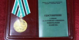 Почетная награда &quotРембытстройсервиса&quot РИА ЕАОmedia