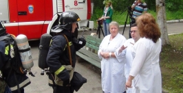 Психиатрическая больница стала местом проведения пожарных учений в ЕАО пресс-служба ГУ МЧС России по ЕАО