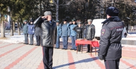 Готовность сотрудников ОВД к службе в зимний период проверил главный полицейский ЕАО Пресс-служба УМВД России по ЕАО