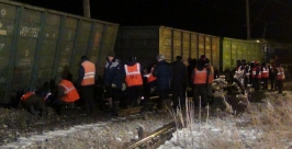 Транспортная прокуратура Биробиджана организовала проверку по факту схода вагонов в ЕАО  пресс-служба ГУ МЧС России по ЕАО