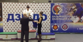 Спортсменка из ЕАО стала чемпионкой Дальнего Востока по дзюдо Из архива Владимира Хроменко