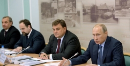Губернатор ЕАО доложил президенту РФ о ликвидации последствий наводнения Фото с сайта правительства ЕАО