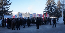 Мтинг был организован Иваном Проходцевым - братом сидящего в СИЗО первого зампреда правительства ЕАО Константин Земляникин