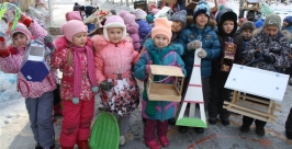 Конкурс на лучшую кормушку прошел в детском саду №15 в Биробиджане Владимир Иващенко, ЕАОmedia