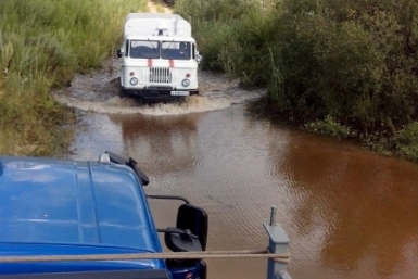 Воду продолжают откачивать с подтопленных участков в Смидовичском районе ЕАО пресс-служба ГУ МЧС России по ЕАО