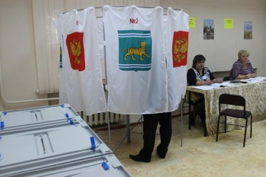 На избирательном участке Владимир Иващенко