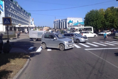 Пожилую женщину сбили на пешеходном переходе в центре Биробиджана  областная ГИБДД