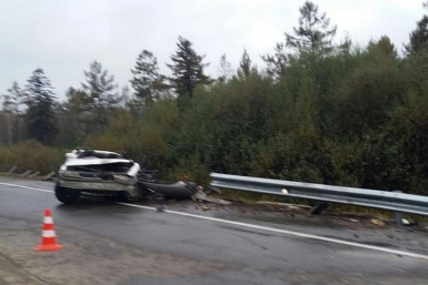 32-летний пассажир погиб на месте, водитель сбежал с места ДТП фото группы ДПС-контроль