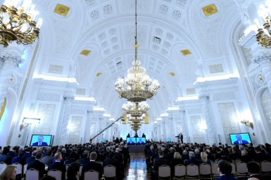 Владимир Путин обратился с посланием в Федеральному Собранию Пресс-служба президента РФ