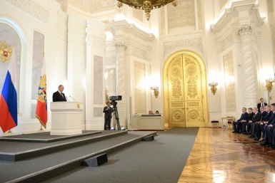 Владимир Путин обратился с посланием в Федеральному Собранию Пресс-служба президента РФ