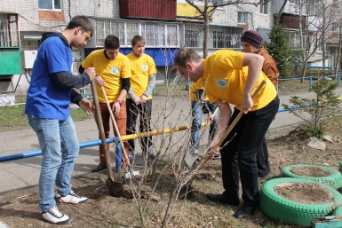 Акция &quotСирень Победы&quot в Биробиджане Галина Черненко