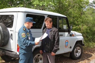 Вода уходит с подтопленных участков в ЕАО  пресс-служба ГУ МЧС ЕАО 